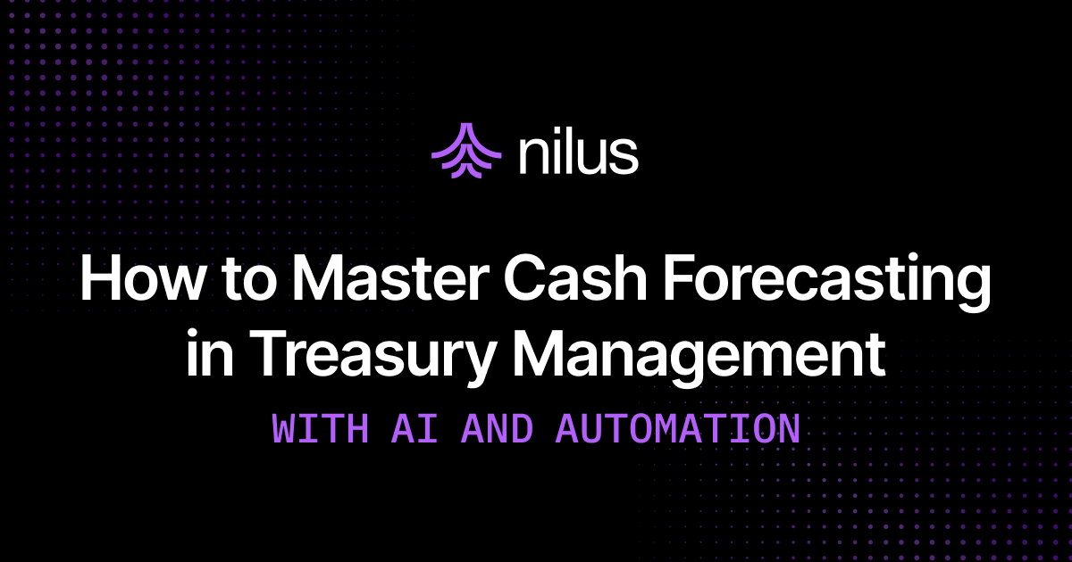 Cash Forecasting in Treasury Management with AI and Automation