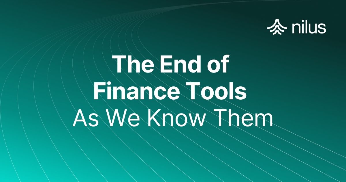 The End of Finance Tools as We Know Them