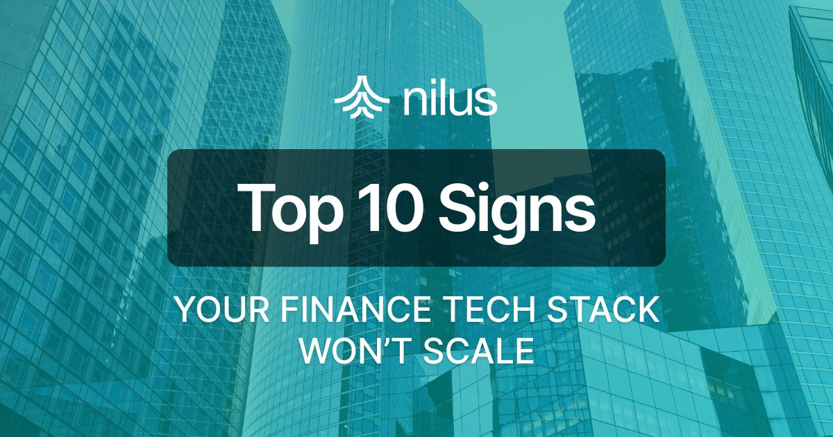 Top 10 Signs Your Finance Tech Stack Won’t Scale