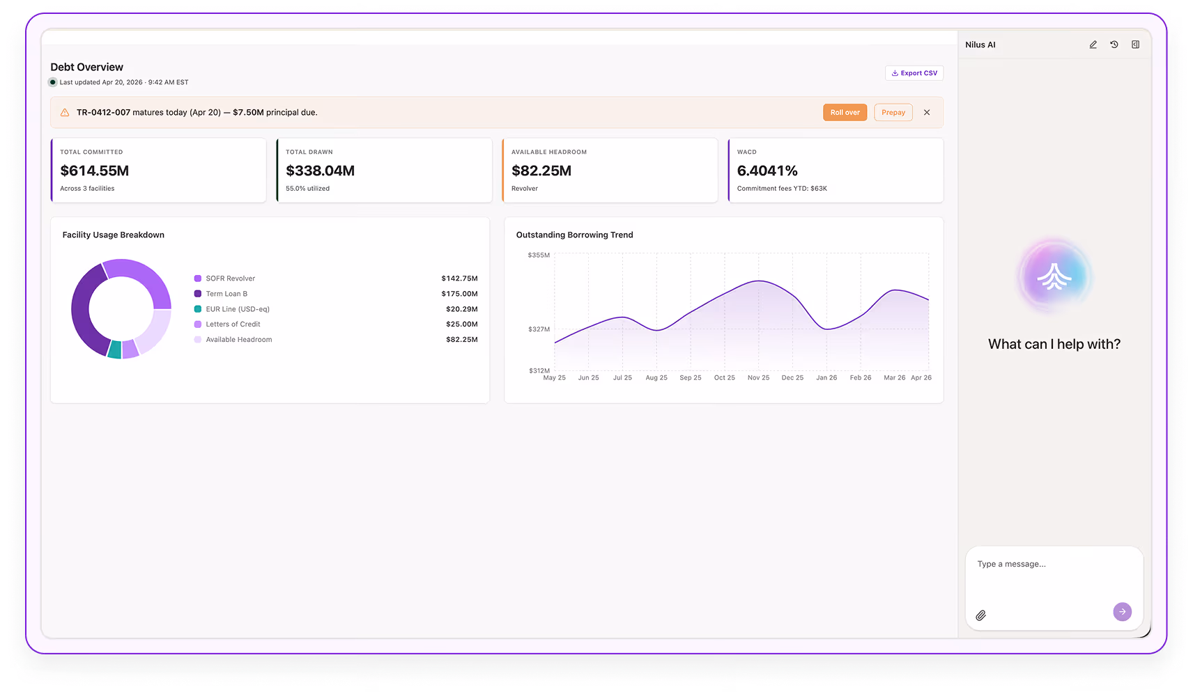Debt module